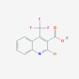 molecular formula C11H5BrF3NO2 B1311654 2-溴-4-(三氟甲基)喹啉-3-羧酸 CAS No. 590372-20-6