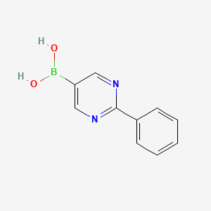 molecular formula C10H9BN2O2 B13116555 2-Phenylpyrimidine-5-boronic acid 