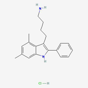 4-(4,6-Dimethyl-2-phenyl-1H-indol-3-yl)butan-1-amine hydrochloride