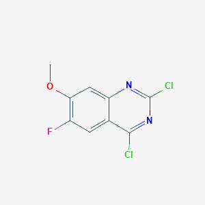 molecular formula C9H5Cl2FN2O B13116560 2,4-Dichloro-6-fluoro-7-methoxyquinazoline 