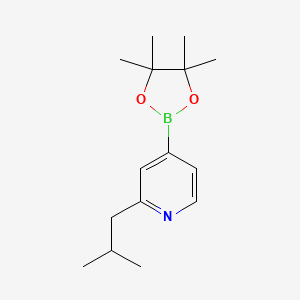 2-Isobutyl-4-(4,4,5,5-tetramethyl-1,3,2-dioxaborolan-2-yl)pyridine