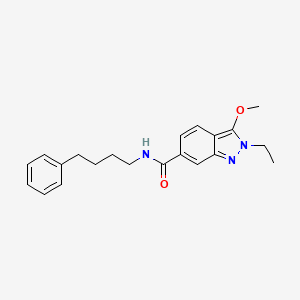 2-Ethyl-3-methoxy-N-(4-phenylbutyl)-2H-indazole-6-carboxamide