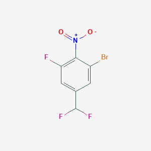 1-Bromo-5-(difluoromethyl)-3-fluoro-2-nitrobenzene