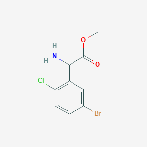 Methyl 2-amino-2-(5-bromo-2-chlorophenyl)acetate