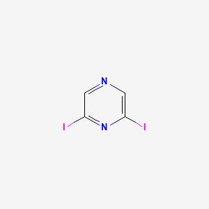 molecular formula C4H2I2N2 B1311670 2,6-二碘吡嗪 CAS No. 58138-79-7