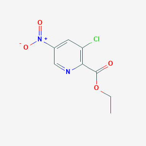 molecular formula C8H7ClN2O4 B13116733 Ethyl 3-chloro-5-nitropicolinate 