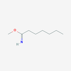 molecular formula C8H17NO B13116747 Methylheptanimidate 