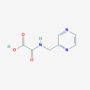 molecular formula C7H7N3O3 B13116766 2-Oxo-2-((pyrazin-2-ylmethyl)amino)acetic acid 