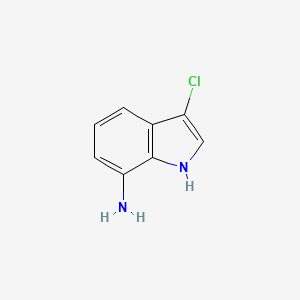 molecular formula C8H7ClN2 B1311678 3-氯-1H-吲哚-7-胺 CAS No. 165669-13-6