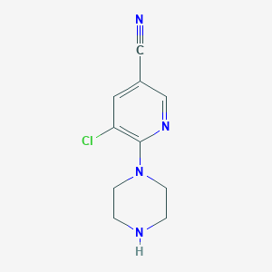 5-Chloro-6-(piperazin-1-yl)nicotinonitrile