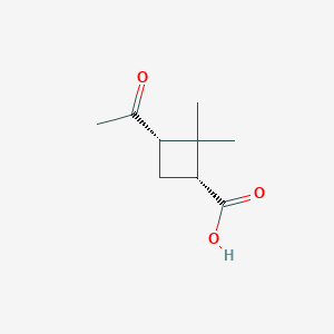 molecular formula C9H14O3 B1311679 (1r,3s)-3-乙酰-2,2-二甲基环丁烷-1-羧酸 CAS No. 22571-78-4