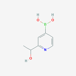 (2-(1-Hydroxyethyl)pyridin-4-yl)boronicacid