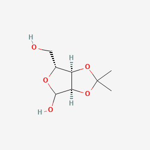 B1311682 (3aR,6R,6aR)-6-(hydroxymethyl)-2,2-dimethyltetrahydrofuro[3,4-d][1,3]dioxol-4-ol CAS No. 4099-88-1