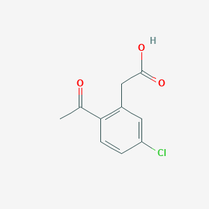 2-(2-Acetyl-5-chlorophenyl)aceticacid