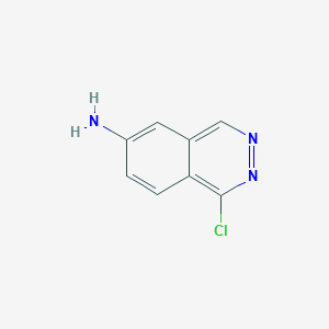 molecular formula C8H6ClN3 B13116907 1-Chlorophthalazin-6-amine CAS No. 1416713-89-7