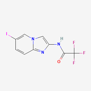 B1311695 2,2,2-trifluoro-N-(6-iodoimidazo[1,2-a]pyridin-2-yl)acetamide CAS No. 209971-49-3