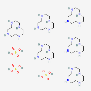 molecular formula C48H126N24O12S3 B13116980 Hexacyclentrisulfate 