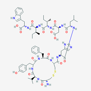 molecular formula C68H92N14O15S2 B013117 Cys(11)-Cys(15)-内皮素-1 (11-21) CAS No. 144602-02-8