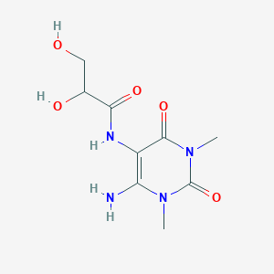 N-(6-Amino-1,3-dimethyl-2,4-dioxo-1,2,3,4-tetrahydropyrimidin-5-yl)-2,3-dihydroxypropanamide