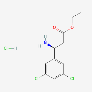 (S)-Ethyl 3-amino-3-(3,5-dichlorophenyl)propanoate hydrochloride