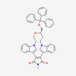 (18S)-4-methyl-18-(trityloxymethyl)-17-oxa-4,14,21-triazahexacyclo[19.6.1.17,14.02,6.08,13.022,27]nonacosa-1(28),2(6),7(29),8,10,12,22,24,26-nonaene-3,5-dione