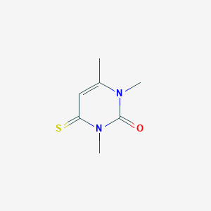 molecular formula C7H10N2OS B13117021 1,3,6-Trimethyl-4-thioxo-3,4-dihydropyrimidin-2(1H)-one 