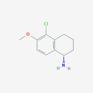 (S)-5-chloro-6-methoxy-1,2,3,4-tetrahydronaphthalen-1-amine hydrochloride