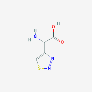 2-Amino-2-(1,2,3-thiadiazol-4-yl)acetic acid