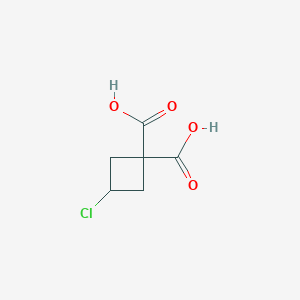 molecular formula C6H7ClO4 B1311712 3-chlorocyclobutane-1,1-dicarboxylic Acid CAS No. 89639-43-0
