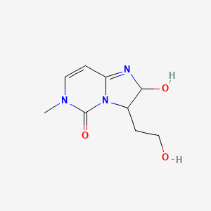 molecular formula C9H13N3O3 B13117133 2-Hydroxy-3-(2-hydroxyethyl)-6-methyl-2,3-dihydroimidazo[1,2-c]pyrimidin-5(6H)-one 