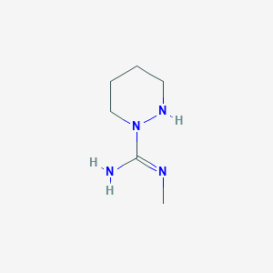 molecular formula C6H14N4 B13117143 N-Methyltetrahydropyridazine-1(2H)-carboximidamide 