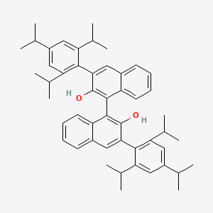 molecular formula C50H58O2 B1311715 (S)-3,3'-Bis(2,4,6-triisopropylphenyl)-[1,1'-binaphthalene]-2,2'-diol CAS No. 908338-44-3
