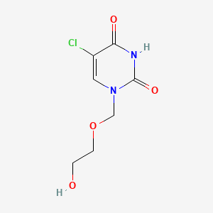 molecular formula C7H9ClN2O4 B13117205 1-((2-Hydroxyethoxy)methyl)-5-chlorouracil CAS No. 81777-50-6