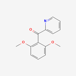 molecular formula C14H13NO3 B1311721 2-(2,6-二甲氧基苯甲酰)吡啶 CAS No. 52856-16-3