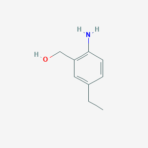 molecular formula C9H13NO B13117234 (2-Amino-5-ethylphenyl)methanol 