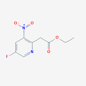 Ethyl2-(5-fluoro-3-nitropyridin-2-yl)acetate