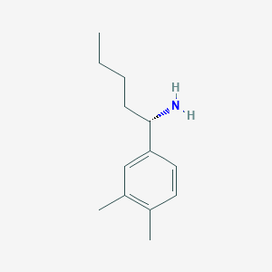 (S)-1-(3,4-Dimethylphenyl)pentan-1-amine