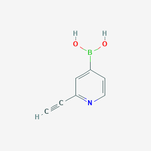 (2-ethynylpyridin-4-yl)boronic acid