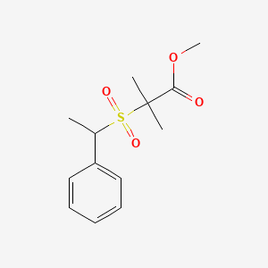 Methyl2-methyl-2-((1-phenylethyl)sulfonyl)propanoate