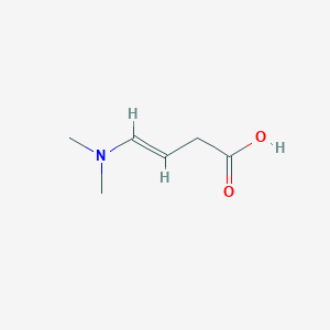 molecular formula C6H11NO2 B13117459 4-(Dimethylamino)but-3-enoic acid 