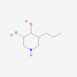 5-Propylpiperidine-3,4-diol