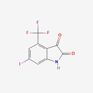 B1311749 6-Iodo-4-trifluoromethyl-isatin CAS No. 259667-71-5