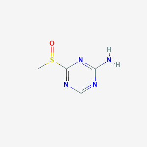 4-(Methylsulfinyl)-1,3,5-triazin-2-amine