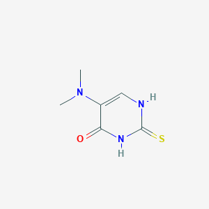 molecular formula C6H9N3OS B13117559 5-(Dimethylamino)-2-thioxo-2,3-dihydropyrimidin-4(1H)-one 