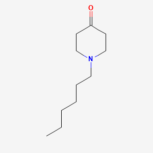molecular formula C11H21NO B1311756 1-己基哌啶-4-酮 CAS No. 71072-22-5