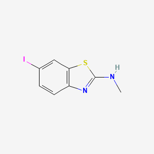 molecular formula C8H7IN2S B13117585 6-Iodo-N-methylbenzo[d]thiazol-2-amine 