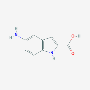 molecular formula C9H8N2O2 B131176 5-氨基-1H-吲哚-2-羧酸 CAS No. 152213-40-6