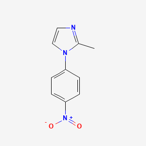 molecular formula C10H9N3O2 B1311761 2-甲基-1-(4-硝基苯基)-1H-咪唑 CAS No. 73225-15-7