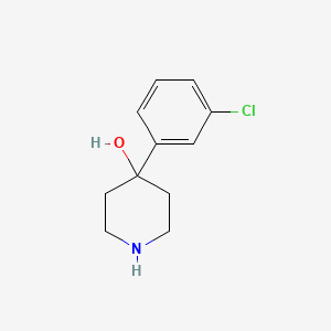 molecular formula C11H14ClNO B1311764 4-(3-Chlorophenyl)piperidin-4-ol CAS No. 70558-16-6