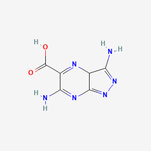 molecular formula C6H6N6O2 B13117640 3,6-diamino-3aH-pyrazolo[3,4-b]pyrazine-5-carboxylic acid CAS No. 791022-66-7